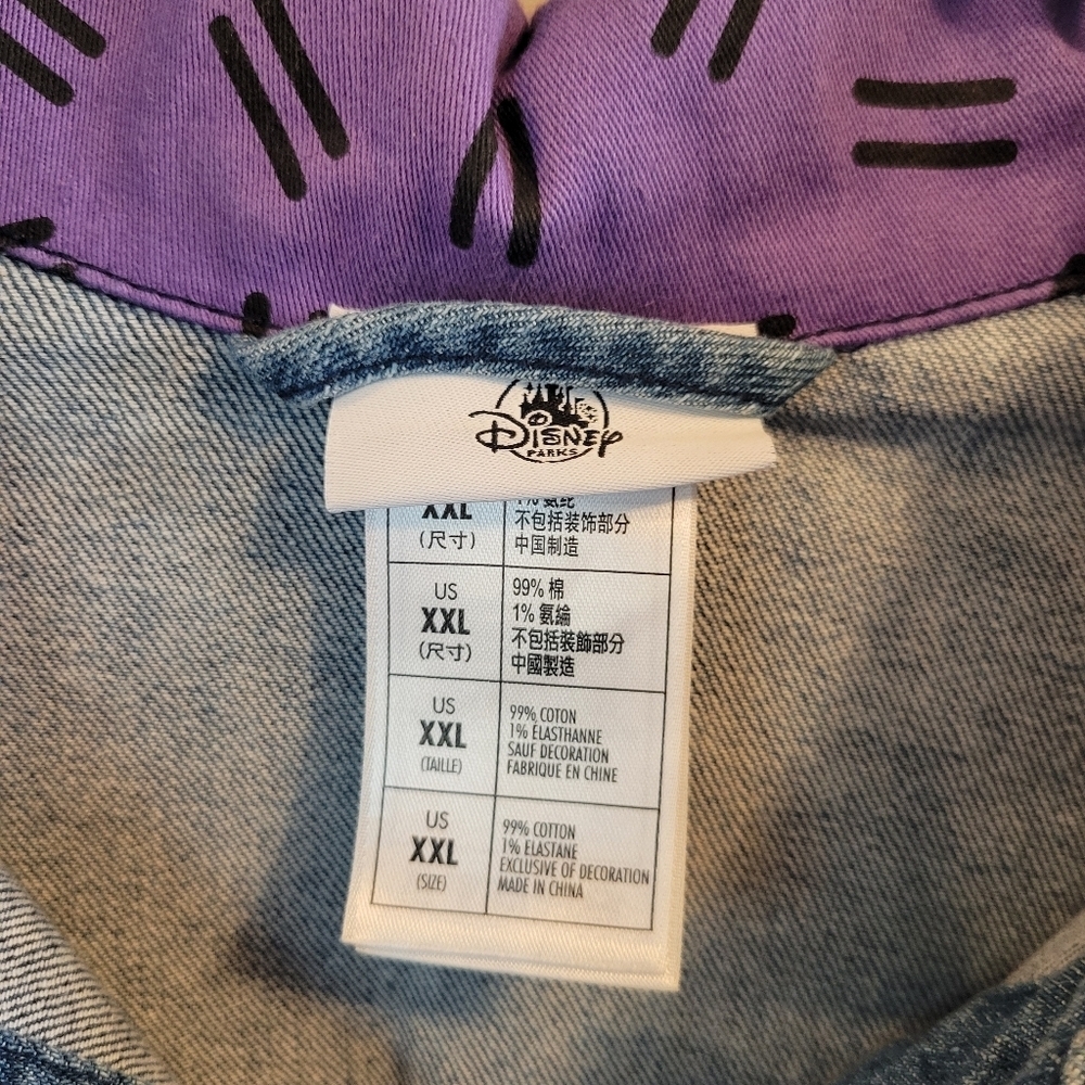 Disney Parks Mickey Mouse Club Retro 90s Colorblock Long Sleeves Denim Jacket - Picture 9 of 11